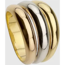 Anillo de oro tricolor