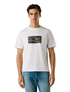 T-shirt à Manches Courtes Suen White L - Pepe jeans - FashionsVida