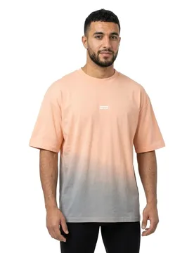 Hugo Maglietta A Maniche Corte Nalono 10250555 Blue Light Pastel Orange S - Hugo Boss - FashionsVida