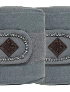 Fleecebandagen PEARLS grau - Kentucky Horsewear - FashionsVida