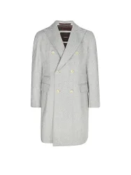 Cappotto di lana grigio chiaro 56