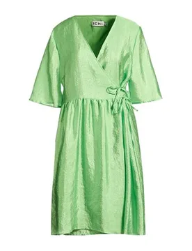 Vestido midi Mujer Verde lima 36,38,42 Mujer - Ichi - FashionsVida
