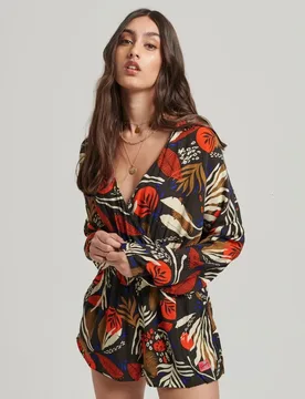 Combinaison à Manches Longues Vintage Beach I See You Print S - Superdry - FashionsVida