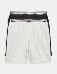 Pack Pure Cotton Jersey Pyjama Shorts Grey Mix male
