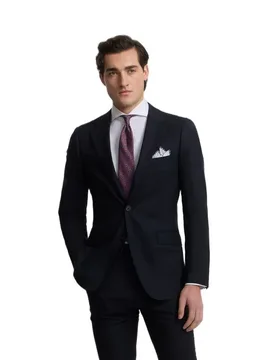 Blazer Natural Stretch Dark Navy 48 - Silbon - FashionsVida