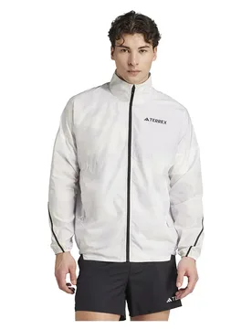 Giacca A Vento Terrex Mult Printed Dash Grey / White L - Adidas - FashionsVida