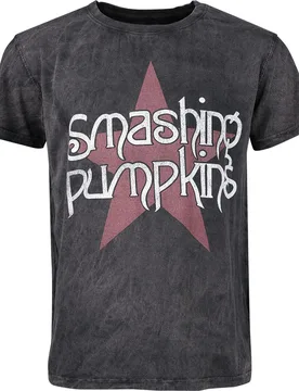 T-Shirt - Star Logo - S bis 4XL - für Männer - Größe S - grau - Lizenziertes Merchandise! - Männer - male - Smashing Pumpkins - FashionsVida
