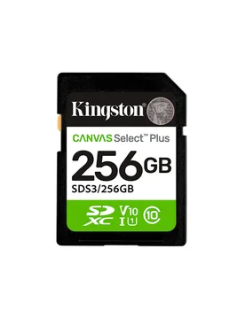 Carte Mémoire 256gb Sdxc Canvas Select Plus Gen3 150 Mb/s C10 Uhs-i U1 V10 Black One Size unisex - Kingston - FashionsVida