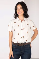 Wistow II Womens Floaty Short Sleeved Shirt - - Size: 10