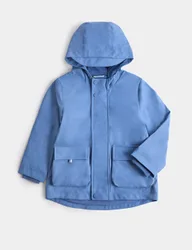 Hooded Fisherman Coat (1-8 Yrs) Blue male