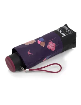 Parapluie Mini Slim Frise Bleue frise fleur bleue ST - Isotoner - FashionsVida