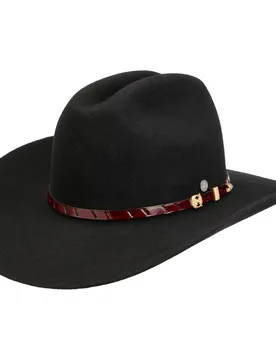 Faldray Wool Western Hat by - black - Size: S (55-56 cm) - Lierys - FashionsVida