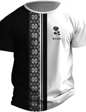 Funny Ethnic Style Print Men's T Shirt Casual O-neck Short Sleeve Tops Hip Hop Trend Streetwear Summer Loose Breathable T-shirts - Aliexpress - FashionsVida
