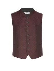 Gilet traditionnel VOITL 2 rouge foncé 98