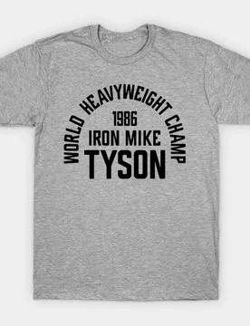 Iron Mike Tyson Boxing Custom Design Men's T Shirt World Heavyweight Champ 1986 - Aliexpress - FashionsVida