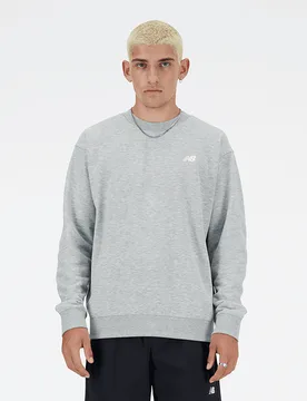 Sport Essentials Men Sweatshirts - Grey - Size S - Cotton Jersey - Grey - Size: Small - New Balance - FashionsVida