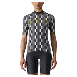 Maglia A Maniche Corte Dimensione Black / White-Electric Lime