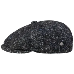 Classic Tweed Flat Cap by - navy - Size: M (56-57 cm)