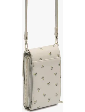 Bolso para móvil convertible a bandolera con cierre de cremallera y estampado floral - Parfois - FashionsVida