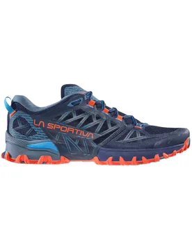 Chaussures de trail - Bushido III Deep Sea/Cherry Tomato - Taille 42,5 - Bleu - La Sportiva - FashionsVida