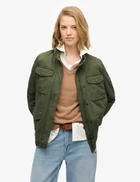 Pure Cotton M65 Rookie Utility Jacket Green female - Superdry & Co - FashionsVida