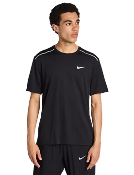 Miler Men T-Shirts - Black - Size XS - Poly Jersey - Black - Size: Extra Small - Nike - FashionsVida