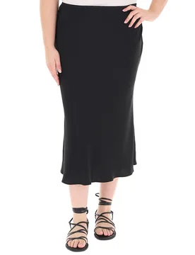 Gonna in satin NERO 45 - LUISA VIOLA PERFORMANCE - FashionsVida
