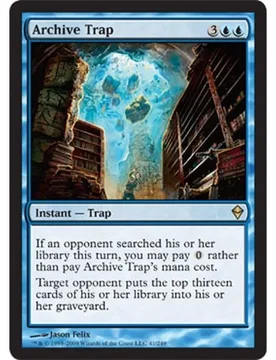 Archive Trap (foil) Zendikar - Magic: The Gathering - FashionsVida