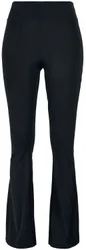 Leggings - Ladies Recycled High Waist Flared Leggings - XS bis 3XL - für Damen - Größe XS - schwarz - Frauen - female