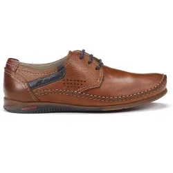 Zapatos de cordones de hombre en color y fabricados en piel