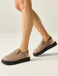Pearl Flat Mules Natural female