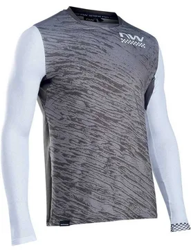 Maglia A Maniche Lunghe Bomb Green Forest / Grey - Northwave - FashionsVida