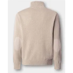 Jersey cashmere mouliné con cremallera