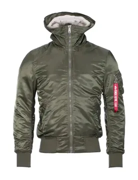 Fliegerjacke MA-1 Hooded - Dunkelgrün / M Herren Dunkelgrün adult Herren - Alpha industries - FashionsVida