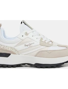 Zapatillas Lucky Print de mujer tipo running bajas con suela dentada - Pepe Jeans - FashionsVida