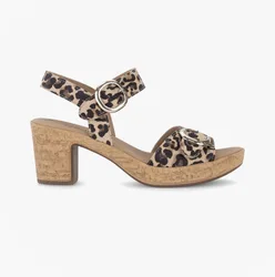 Fantastica Womens Ankle Strap Sandals Beige Leather - Size Uk 6