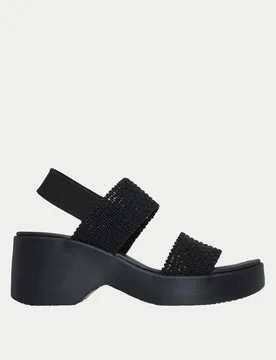 Cali Day Ankle Strap Platform Sandals Black female - Skechers - FashionsVida