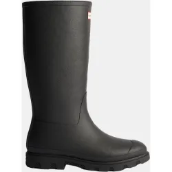 Bota de agua de mujer de caucho de caña alta con forro interior de fleece