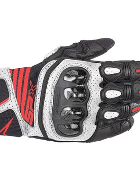 Guanti Sp X Air Carbon V2 Nero / Bianco / Rosso - Alpinestars - FashionsVida