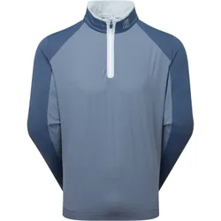 Layer Temposeries Mixed Texture Chill-Out 1/4-Zip, blau s