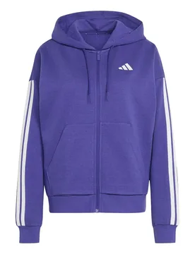 Kapuzen-Trainingsjacke mit Reißverschluss Damen Essentials 3-Stripes - Violet - female - Size: S - Adidas - FashionsVida