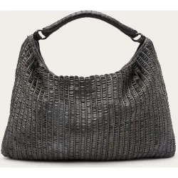 Bolso de hombro de piel