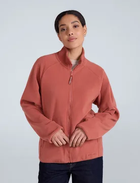 Stockholm Womens Full-Zip Fleece - Pink - Pink - Size: 14 - Animal - FashionsVida