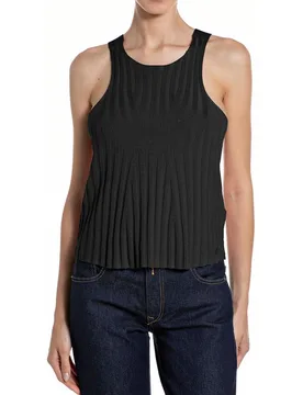 Top de mujer de canalé de tirantes - Replay - FashionsVida