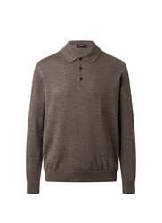 Pullover Polokragen Knopf 1/1 Arm male