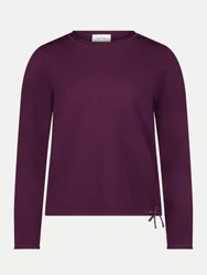 Strickpullover mit Schnürung Violett 42