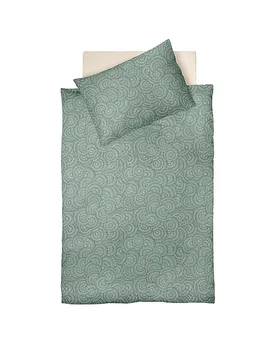 Sábanas de satén MODERN LIFE 70x90cm / 140x200cm Eclipse verde - Fleuresse - FashionsVida