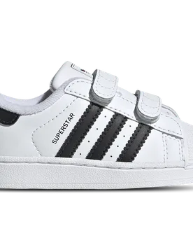 Superstar Baby Shoes - White - Size 3K - Leather - White - Size: 3K - Adidas - FashionsVida