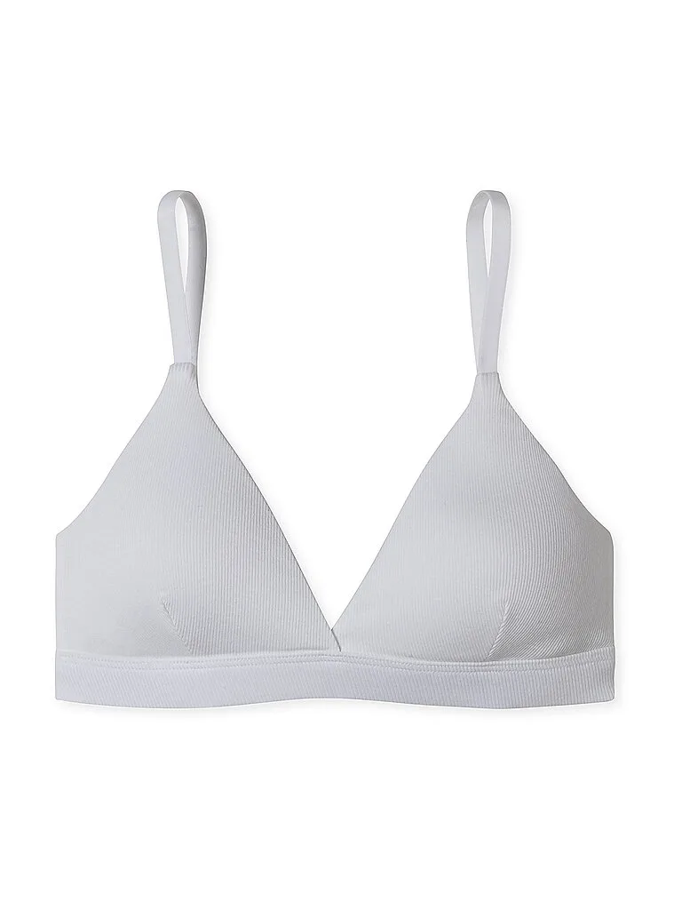 Soutien-gorge à coussinets amovibles RIB blanc blanc 75B - Schiesser - FashionsVida