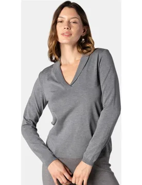 Jersey de mujer de punto y manga larga - Naulover - FashionsVida